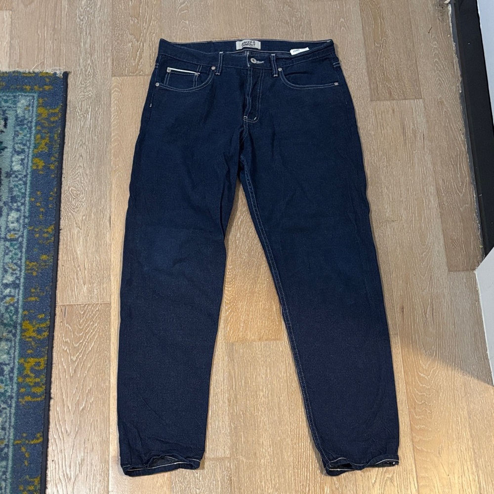 Naked and Famous Easy Guy Indigo Jeans size 33